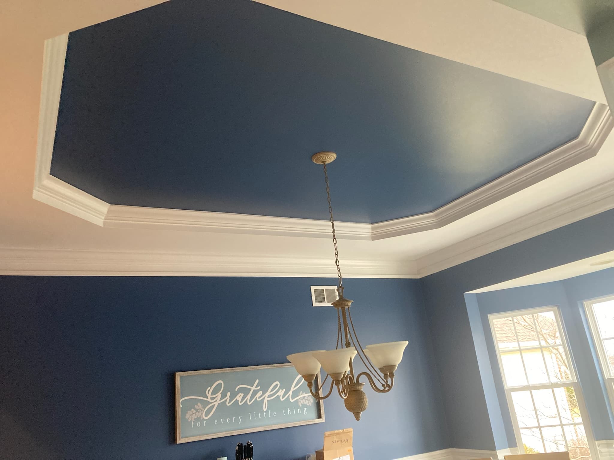 Ceiling paint and trim